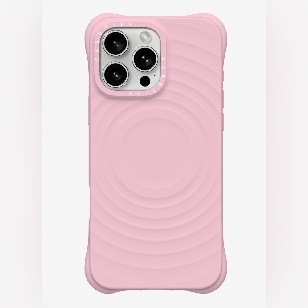 CASETiFY Ripple Case in Primrose Pink for iPhone 15 Pro Max